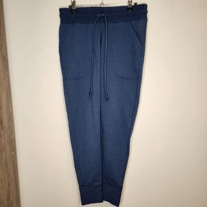 Free People Movement Sunny Skinny Navy Blue Jogger Sweatpants size S NWT
